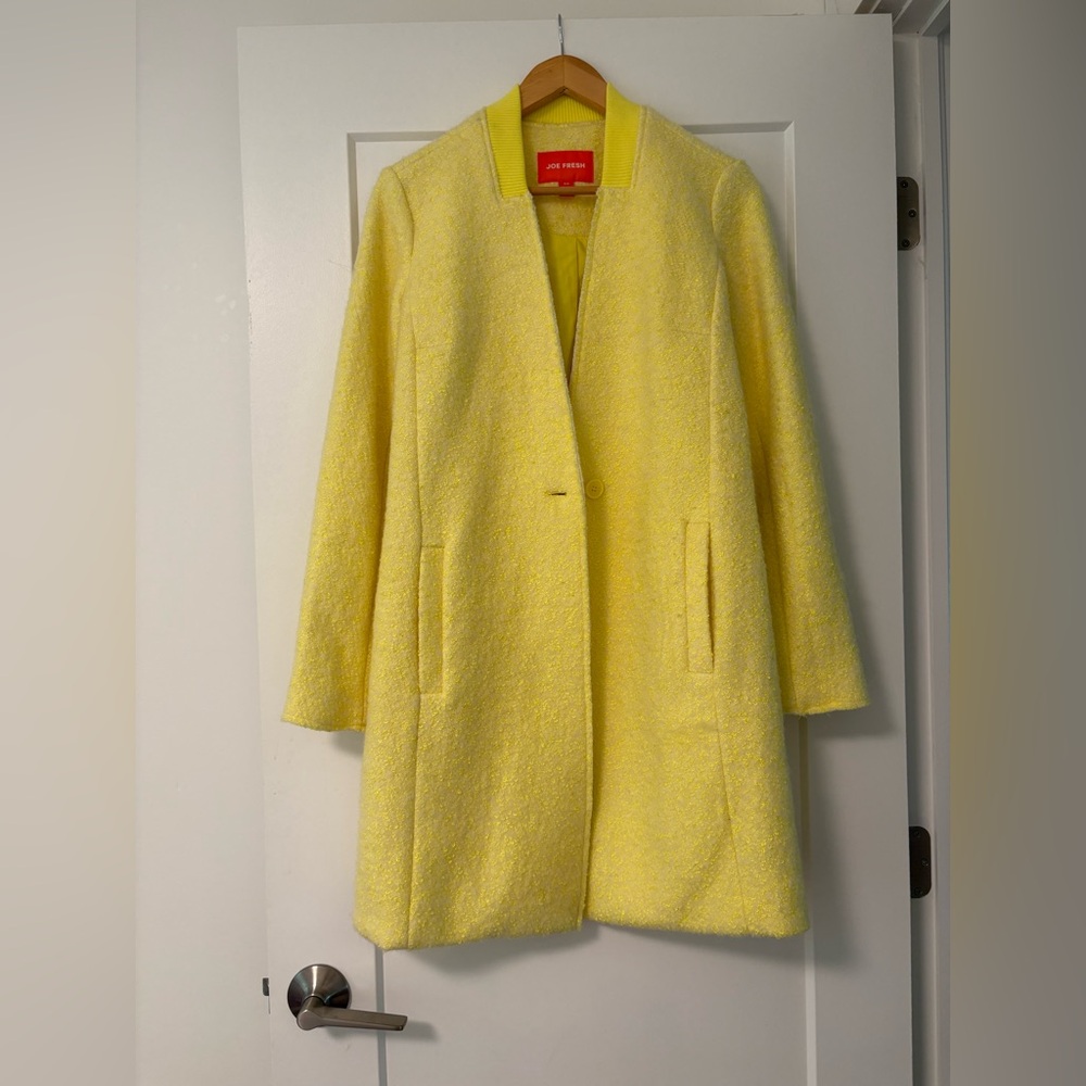 Joe Fresh Women's Vibrant Yellow Cape Coat